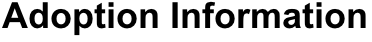 Adoption Information